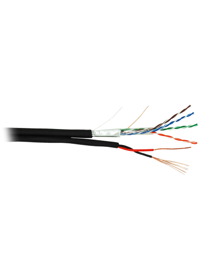 F/UTP 4pair, Cat5e, Out, PVC+PWR (EC-UF004-5E-PC150-PE-BK). Кабель «витая пара» (LAN) для структурированных систем связи. NETLAN в Петрозаводске