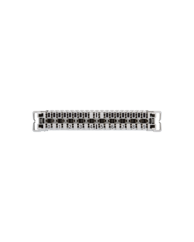 NMC-PL10-CU-10 (10 шт). Плинт неразмыкаемый, (0...9), крепление под кронштейн и круглые направляющие. NIKOMAX в Петрозаводске
