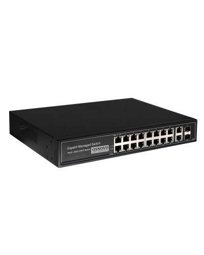 SW-8182/L(300W). Коммутатор 16-портовый  Gigabit Ethernet с PoE. OSNOVO в Петрозаводске