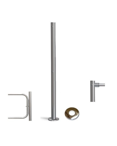 PERCo-BH02 2-15 с крышкой. Стойка с отверстием под стопорный механизм поворотной секции и с 2-мя отверстиями для крепления патрубков на стороне, противоположной створке. PERCo в Петрозаводске