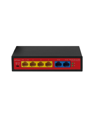 PND-04P-2M Lite (48W). Коммутатор неуправляемый 6-портовый с функцией PoE. Polyvision в Петрозаводске