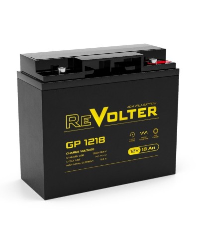 Revolter GP 1218. Аккумулятор автомобильный герметичный свинцово-кислотный. Revolter в Петрозаводске