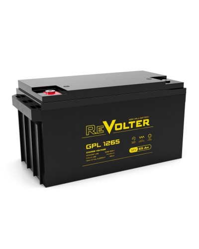 Revolter GPL 1265. Аккумулятор автомобильный герметичный свинцово-кислотный. Revolter в Петрозаводске