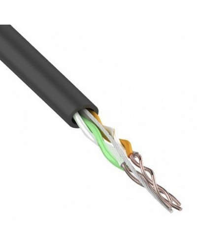 U/UTP, CAT 5e, PE, 2PR, 24AWG, OUTDOOR, SOLID, черный, 305м, REXANT (01-0025). Кабель «витая пара» (LAN) для структурированных систем связи. Rexant в Петрозаводске