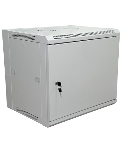 Шкаф телекоммуникационный 19 настенный 6U 600×450×370 мм (ШxГxВ) - передняя дверь металл, боковые стенки съемные (разобранный), RAL 7035 (04-2210). Шкаф телекоммуникационный 19 настенный 6U. Rexant в Петрозаводске