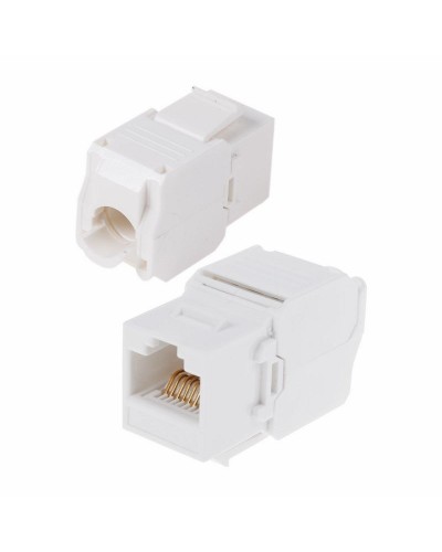 Модуль Keystone Jack RJ-45(8P8C) UTP, CAT 6, тип 180 градусов, самозажимной, белый REXANT (05-1052): Модуль Keystone Jack в Петрозаводске