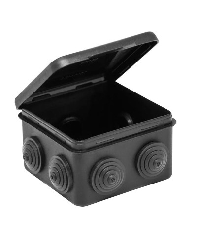 Коробка TYCO ОП 80х80х50мм откидная крышка УХЛ1 IP54 черный (67040МЧ). Коробка распределительная. RuVinil в Петрозаводске