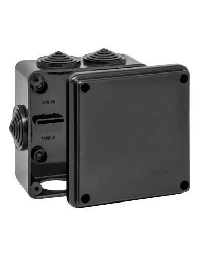 Коробка TYCO ОП 100х100х50мм УХЛ1 IP54 черный (67050Ч). Коробка распределительная. RuVinil в Петрозаводске