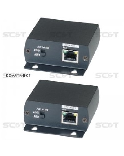 IP01P. Удлинитель Ethernet с PoE. SC&T в Петрозаводске