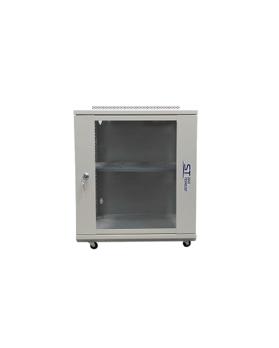 ST-NC12U600 (серый) С ПОЛКОЙ. Шкаф телекоммуникационный 19 настенный 12U. Space Technology в Петрозаводске