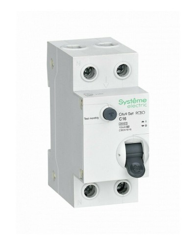 City9 Set 1P+N С 16А 4.5kA 10мА A 230В (C9D51616). Автоматический выключатель дифференциального тока. Systeme Electric в Петрозаводске