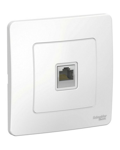BLANCA розетка RJ45 1-местная, кат. 5Е, скрытой установки, белый (BLNIS045001). Розетка компьютерная. Systeme Electric в Петрозаводске
