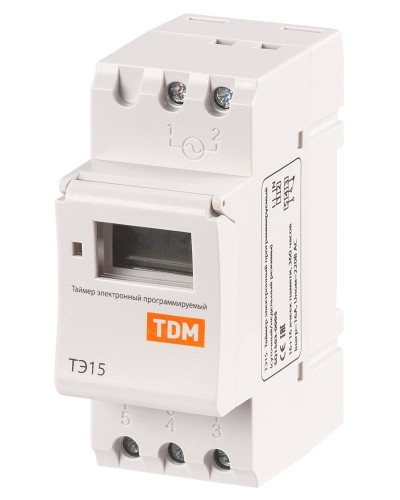 ТЭ15-1мин/7дн-16on/off-16А-DIN TDM (SQ1503-0005). Таймер электронный. TDM ЕLECTRIC в Петрозаводске