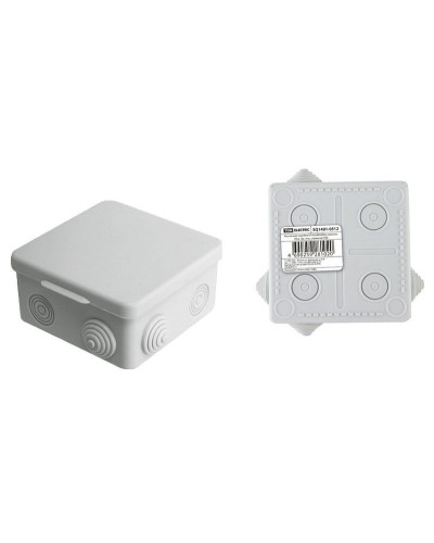 Коробка ОП 80х80х50мм, крышка, IP54, 7вх. (SQ1401-0512). Распаячная коробка. TDM ЕLECTRIC в Петрозаводске
