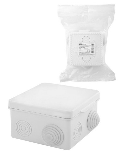 Коробка ОП 80х80х50мм, крышка, IP54, 7вх., белая (SQ1401-0922). Распаячная коробка. TDM ЕLECTRIC в Петрозаводске