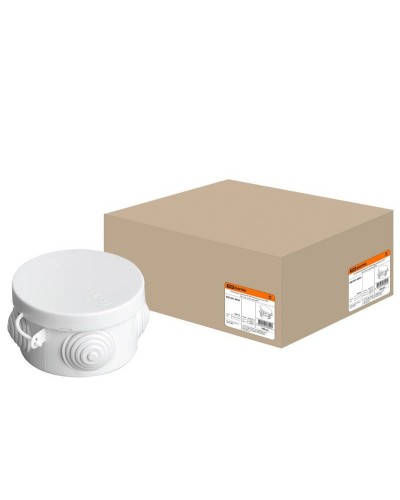 Коробка ОП D65х40мм, крышка, IP54, 4вх. (SQ1401-0501). Распаячная коробка. TDM ЕLECTRIC в Петрозаводске