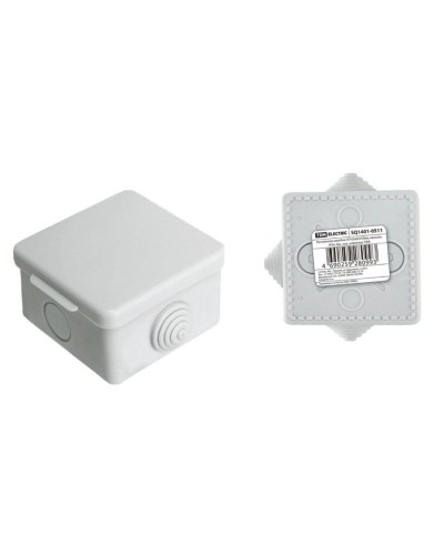 Коробка ОП 65х65х50мм, крышка, IP54, 4вх (SQ1401-0511). Распаячная коробка. TDM ЕLECTRIC в Петрозаводске