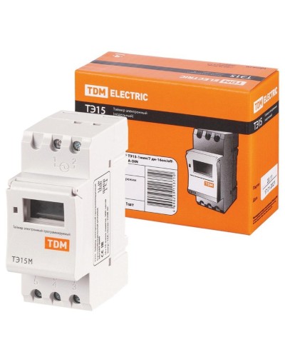 ТЭ15М-1мин/7дн-32on/off-30А-DIN TDM (SQ1503-0037). Таймер электронный. TDM ЕLECTRIC в Петрозаводске