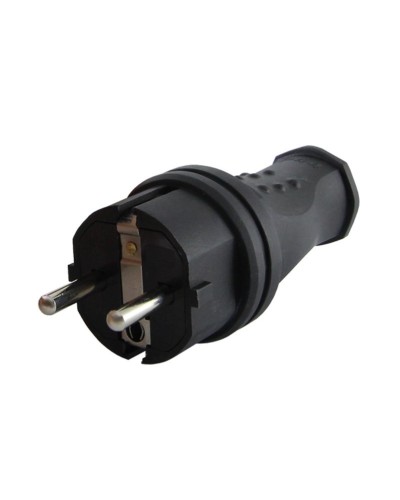 Вилка прямая 2Р+РЕ 16А 250В IP44 (SQ0612-0031). Вилка прямая каучук. TDM ЕLECTRIC в Петрозаводске