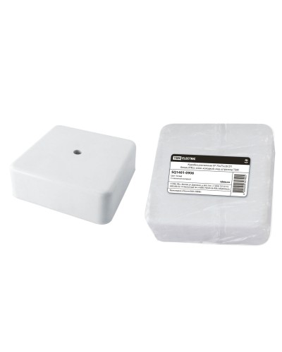 Коробка КР 75х75х28 ОП белая, IP40, с клеммной колодкой (SQ1401-0906). Распаячная коробка. TDM ЕLECTRIC в Петрозаводске