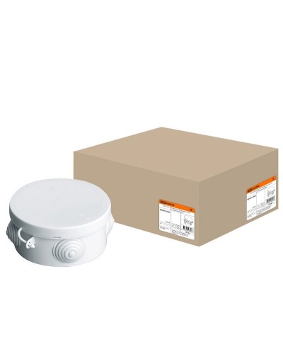 Коробка ОП D85х40мм, крышка, IP54, 4вх. (SQ1401-0502). Распаячная коробка. TDM ЕLECTRIC в Петрозаводске