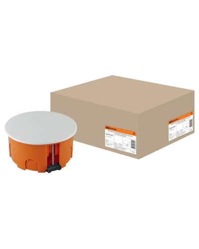 Распаячная коробка СП D80х40мм, крышка, пл. лапки, IP20, TDM (SQ1403-1025). Распаячная коробка СП. TDM ЕLECTRIC в Петрозаводске