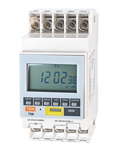 ТЭ8A-1мин/7дн-8on/off-16А-DIN TDM (SQ1503-0002). Таймер электронный. TDM ЕLECTRIC в Петрозаводске