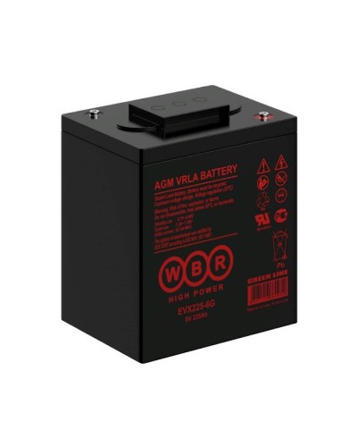 WBR EVX225-6G. Аккумулятор герметичный свинцово-кислотный. WBR в Петрозаводске