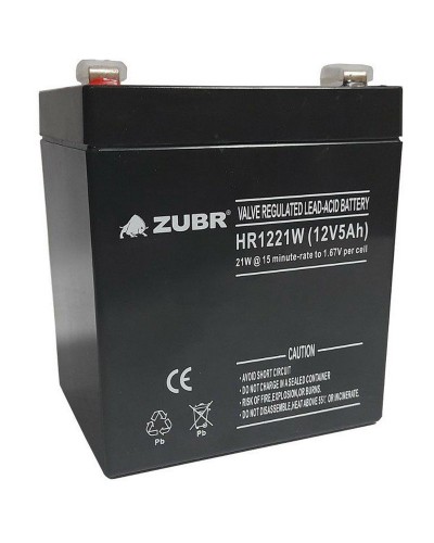 ZUBR HR 1221W (12V, 5Ah). Аккумулятор герметичный свинцово-кислотный. ZUBR в Петрозаводске