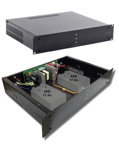 СКАТ-1200У RACK (СКАТ ИБП-12/7-2x17-RACK) (2141). Источник вторичного электропитания резервированный. Бастион в Петрозаводске