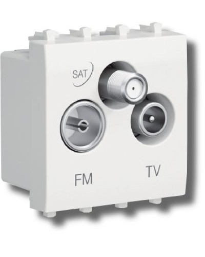 Розетка TV-FM-SAT Avanti 1 модуль черный квадрат (4402532): Розетка TV-FM-SAT в Петрозаводске
