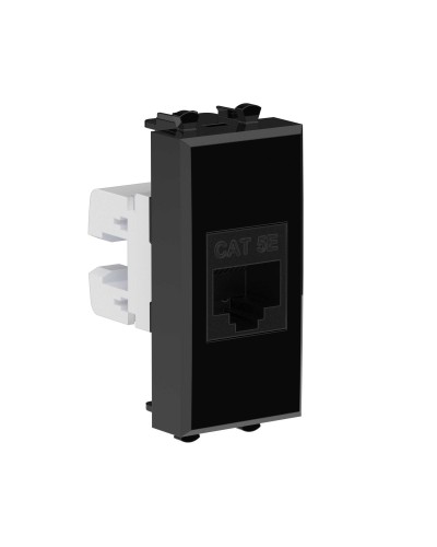 Розетка RJ-45, кат.5E, Avanti, 1 модуль, черный квадрат (4402661): Розетка компьютерная модульная в Петрозаводске