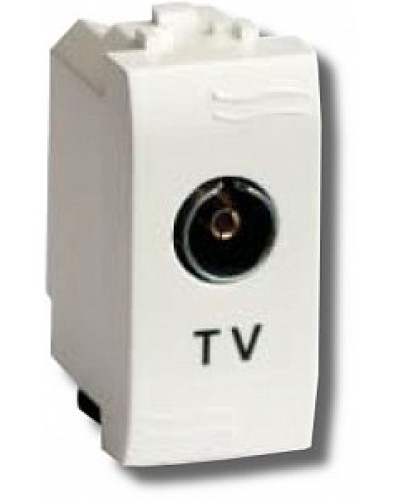 Розетка TV проходная Brava 1 модуль слоновая кость (75581S): Розетка TV в Петрозаводске