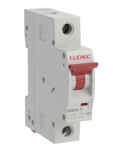YON max MD63N 1P 10А 6кА C (MD63N-1PC10). Автоматический выключатель. ДКС в Петрозаводске