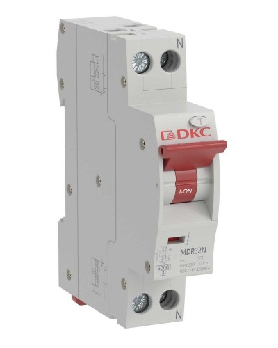 YON max MDR, 1P+N, 10mA, 6A, 6kA, А (MDR32N-1N1C6-A). Компактный автоматический выключатель дифференциального тока. ДКС в Петрозаводске