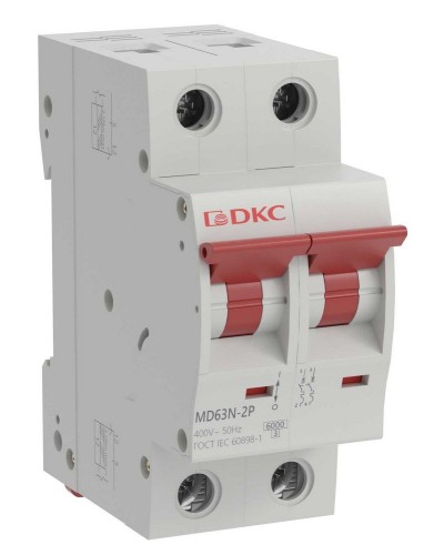 YON max MD63N 2P 25А 6кА C (MD63N-2PC25). Автоматический выключатель. ДКС в Петрозаводске
