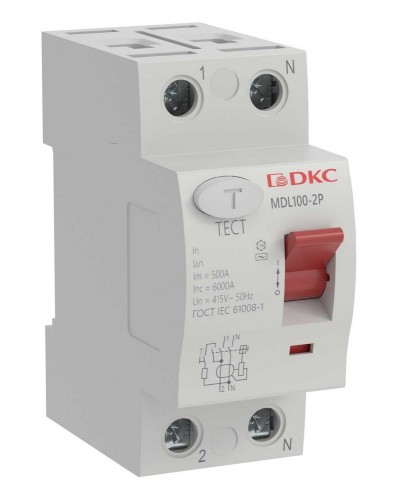 YON MAX MDL100 ВДТ, 2P, 30mA, 16A, АС (MDL100-2P2-16-AC). Автоматический выключатель дифференциальный (УЗО). ДКС в Петрозаводске