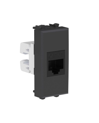 Розетка RJ-45, кат.5E, Avanti, 1 модуль, черный матовый (4412661): Розетка компьютерная модульная в Петрозаводске