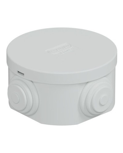 Коробка JBR065 D=65х35, 4 вых., IP44, серая (44004). Коробка монтажная. Экопласт в Петрозаводске