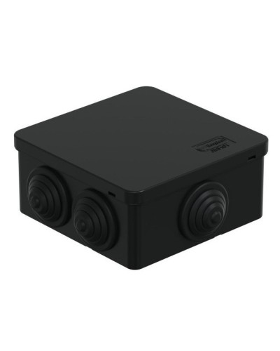 Коробка JBS101 100х100х55, 6 вых., IP55, черная (44037BL-1). Коробка монтажная. Экопласт в Петрозаводске