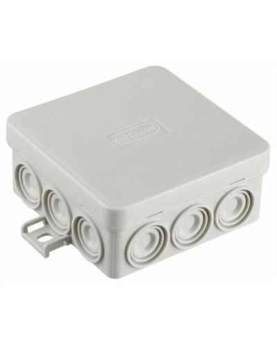 Коробка JBL085 85х85х38, 12 вых., 2P (0,15...4мм²) серая (43455HF-GR). Коробка монтажная, огнестойкая, без галогена. Экопласт в Петрозаводске