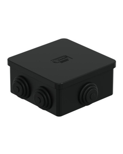 Коробка JBS080 85х85х50, 6 вых., IP44, чёрная (44066BL-1). Коробка монтажная. Экопласт в Петрозаводске