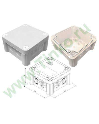 КМ-1212(П)-IP66(БВ). Коробка монтажная. Гефест в Петрозаводске