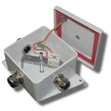 КМ-О (2к*6,0)-IP66-120х120, пять вводов: Коробка монтажная огнестойкая