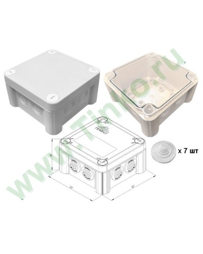 КМ-1212(П)-IP55. Коробка монтажная. Гефест в Петрозаводске