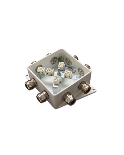 КМ-О (10к)-IP66-120х120, восемь вводов: Коробка монтажная огнестойкая в Петрозаводске