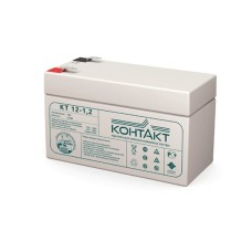 Контакт КТ 12-1,2. Аккумулятор герметичный свинцово-кислотный. Контакт