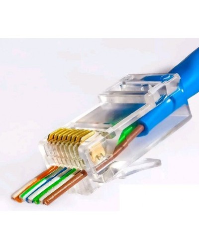 RJ-45 джек сквозной (8P8C) (100 шт). Разъем RJ-45. Прочие зарубежные в Петрозаводске