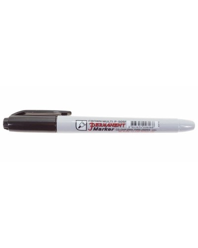 Маркер перманентный Crown «Multi Marker Super Slim» 1 мм, черный, пулевидный (08-8001): Ручка для маркировки в Петрозаводске