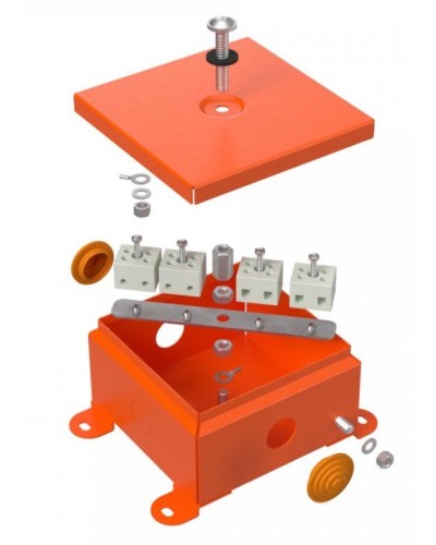 Коробка металлическая огнестойкая 110х110х65 (70-0360-FR2.5-4). Коробка металлическая огнестойкая. Промрукав в Петрозаводске